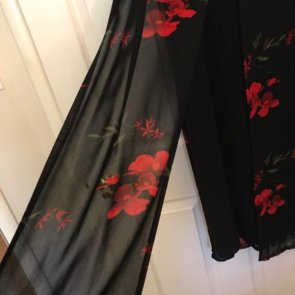 Joseph Ribkoff Black Print Party Pants Siz…